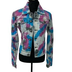 One Teaspoon Tye Dye Jeans Jacket(Size Small)
